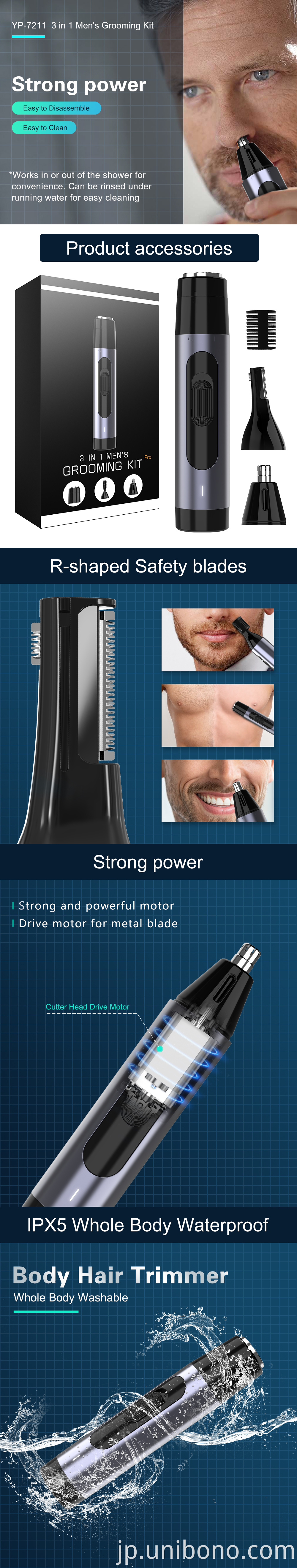 Original professional black rotary usb charging electric shaver razors portable travel mini shaver for men